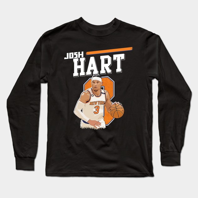Josh Hart Long Sleeve T-Shirt by WYATB Art
